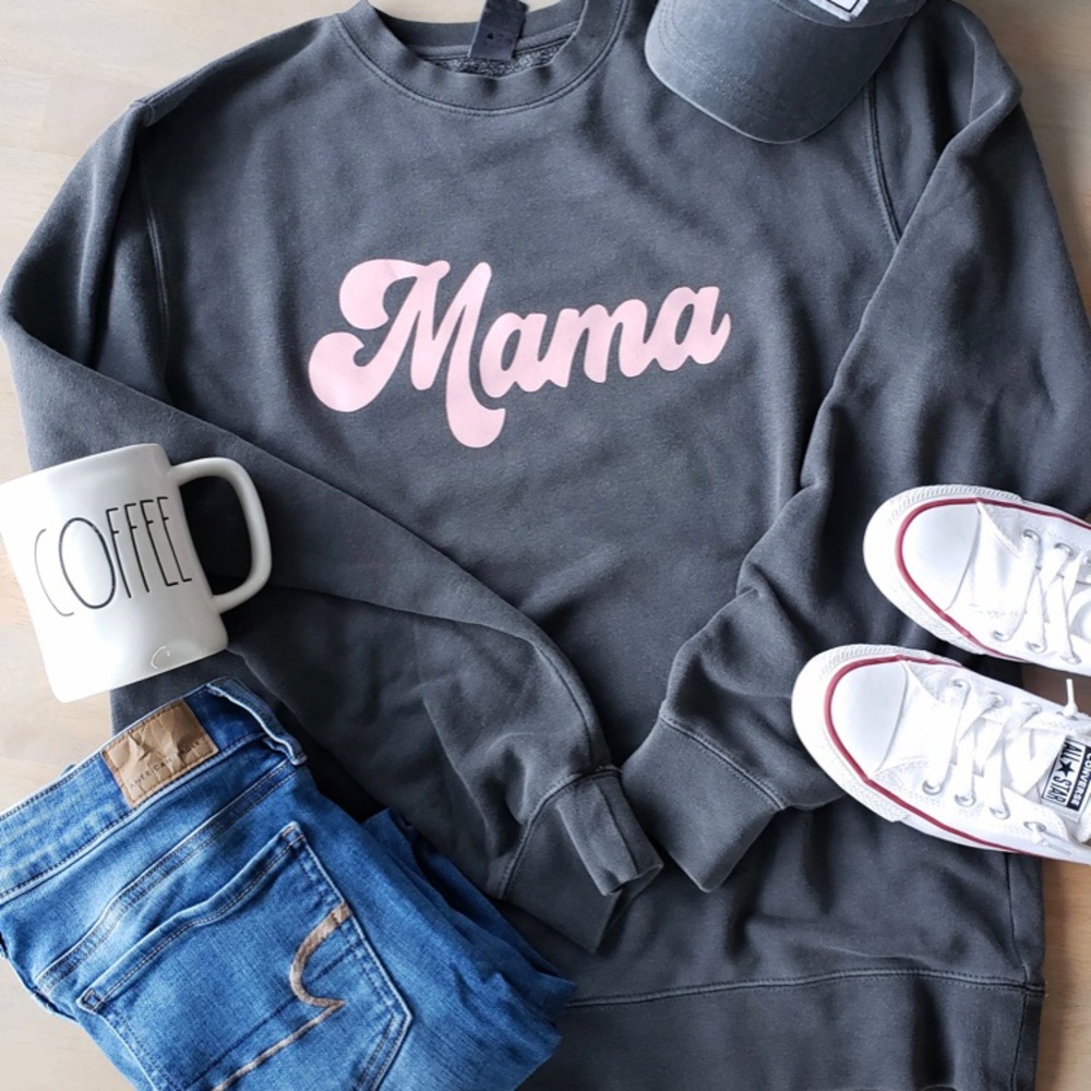 Retro Mama Crewneck Sweatshirt